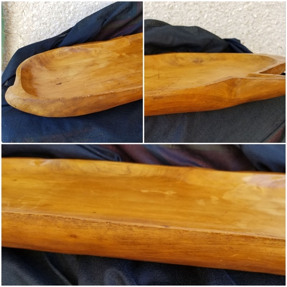 ATQ 36" DOUGH bowl TRENCHER handmade platter MAPLE - Picture 3 of 5